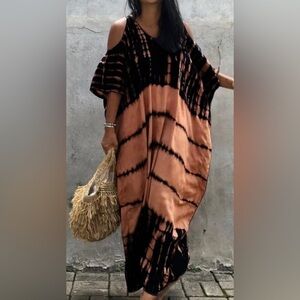 Rusty Pelican Bohemian Kaftan Maxi Dress Swimsuit Coverup